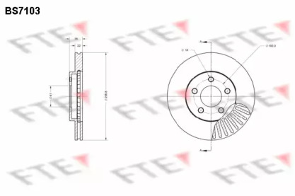 Тормозной диск FTE BS7103