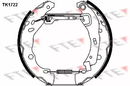 Комлект тормозных накладок FTE TK1722