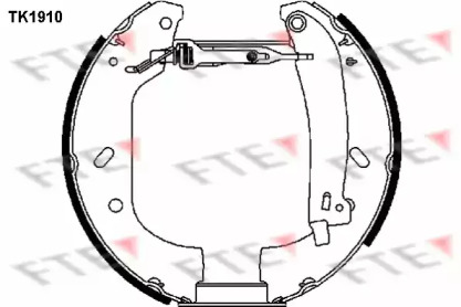 Комлект тормозных накладок FTE TK1910