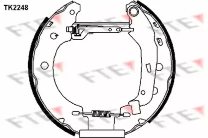 Комлект тормозных накладок FTE TK2248