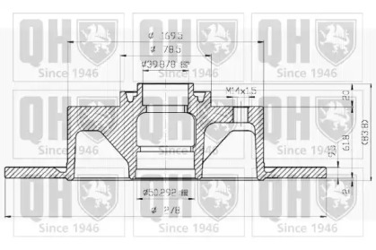 Тормозной диск QUINTON HAZELL BDC1029