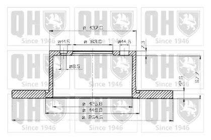 Тормозной диск QUINTON HAZELL BDC3118