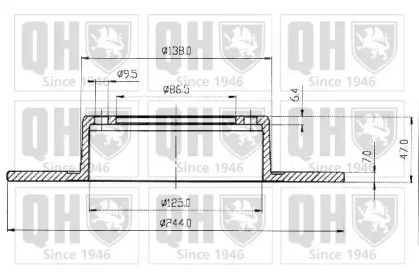 Тормозной диск QUINTON HAZELL BDC3142