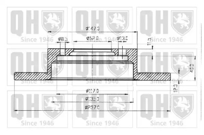 Тормозной диск QUINTON HAZELL BDC3193