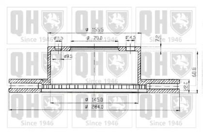 Тормозной диск QUINTON HAZELL BDC3201