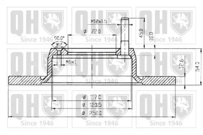 Тормозной диск QUINTON HAZELL BDC3209