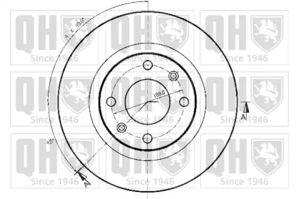 Тормозной диск QUINTON HAZELL BDC3247