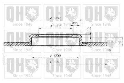 Тормозной диск QUINTON HAZELL BDC3272