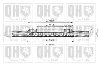 Тормозной диск QUINTON HAZELL BDC3358