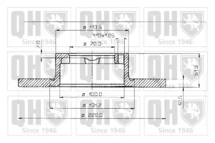 Тормозной диск QUINTON HAZELL BDC3383