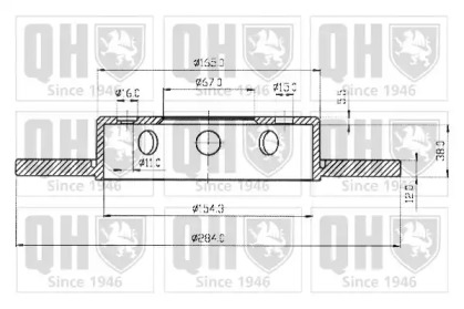 Тормозной диск QUINTON HAZELL BDC3446