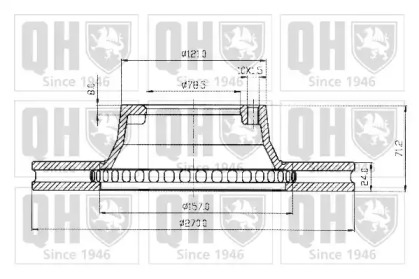 Тормозной диск QUINTON HAZELL BDC3466