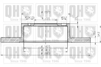 Тормозной диск QUINTON HAZELL BDC3512