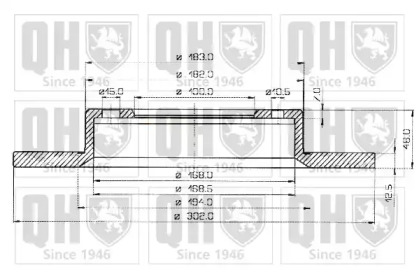 Тормозной диск QUINTON HAZELL BDC3564