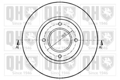 Тормозной диск QUINTON HAZELL BDC3576