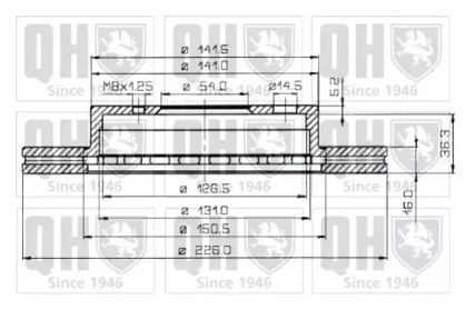 Тормозной диск QUINTON HAZELL BDC3609