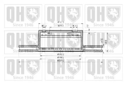 Тормозной диск QUINTON HAZELL BDC3642