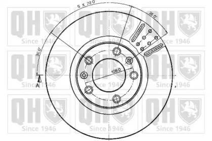 Тормозной диск QUINTON HAZELL BDC3724