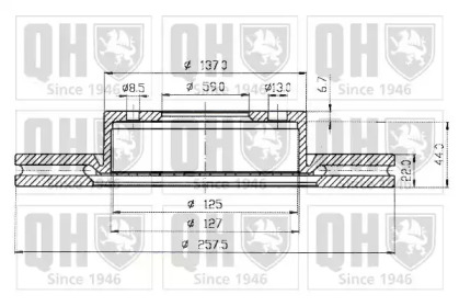 Тормозной диск QUINTON HAZELL BDC3731