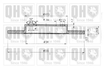 Тормозной диск QUINTON HAZELL BDC3755