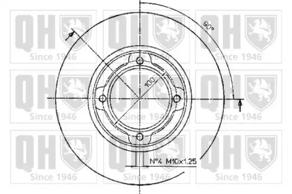 Тормозной диск QUINTON HAZELL BDC3757