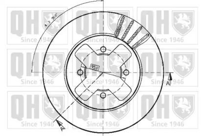 Тормозной диск QUINTON HAZELL BDC3774