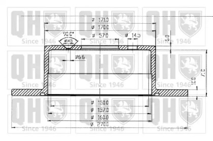 Тормозной диск QUINTON HAZELL BDC3776