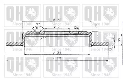 Тормозной диск QUINTON HAZELL BDC3777