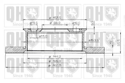 Тормозной диск QUINTON HAZELL BDC3788