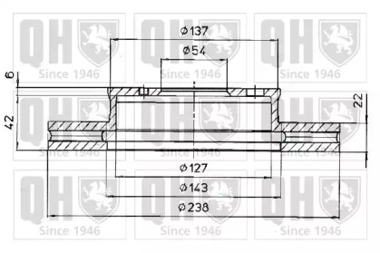 Тормозной диск QUINTON HAZELL BDC3835