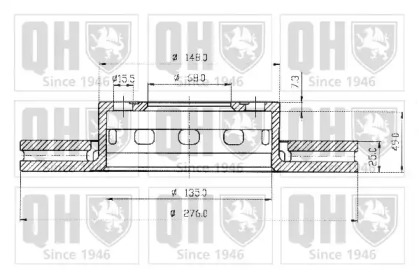 Тормозной диск QUINTON HAZELL BDC3908