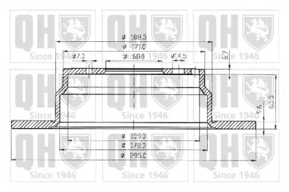 Тормозной диск QUINTON HAZELL BDC3913