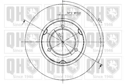 Тормозной диск QUINTON HAZELL BDC4160