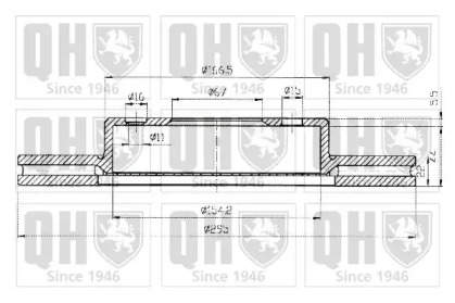 Тормозной диск QUINTON HAZELL BDC4321