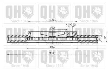 Тормозной диск QUINTON HAZELL BDC4358