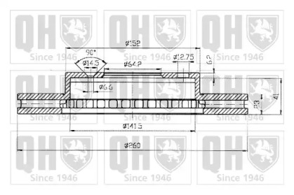 Тормозной диск QUINTON HAZELL BDC4373