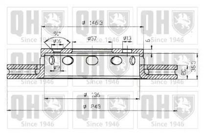 Тормозной диск QUINTON HAZELL BDC4377