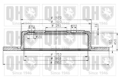 Тормозной диск QUINTON HAZELL BDC4526