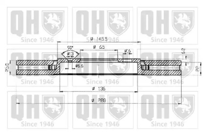 Тормозной диск QUINTON HAZELL BDC4531