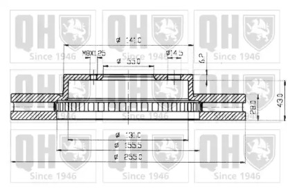 Тормозной диск QUINTON HAZELL BDC4608