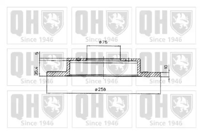 Тормозной диск QUINTON HAZELL BDC4614