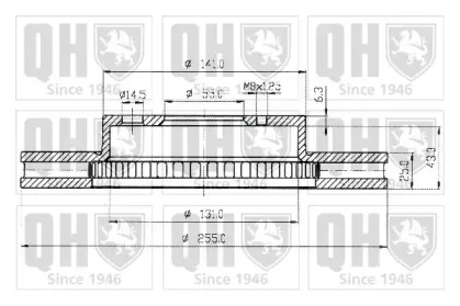 Тормозной диск QUINTON HAZELL BDC4615