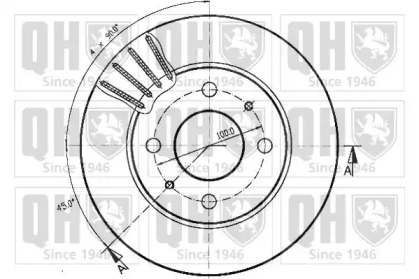 Тормозной диск QUINTON HAZELL BDC4621