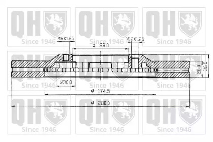 Тормозной диск QUINTON HAZELL BDC4741