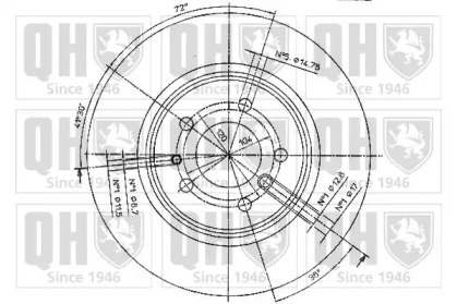 Тормозной диск QUINTON HAZELL BDC4751