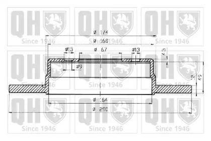 Тормозной диск QUINTON HAZELL BDC4795