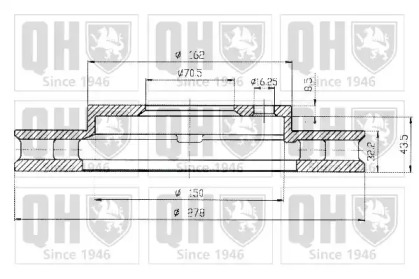 Тормозной диск QUINTON HAZELL BDC4797