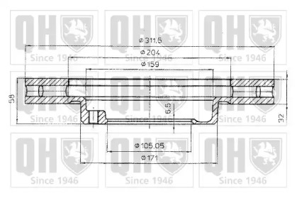 Тормозной диск QUINTON HAZELL BDC4803