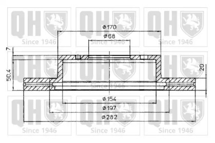 Тормозной диск QUINTON HAZELL BDC4833