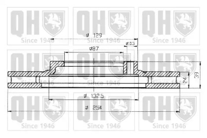 Тормозной диск QUINTON HAZELL BDC4978